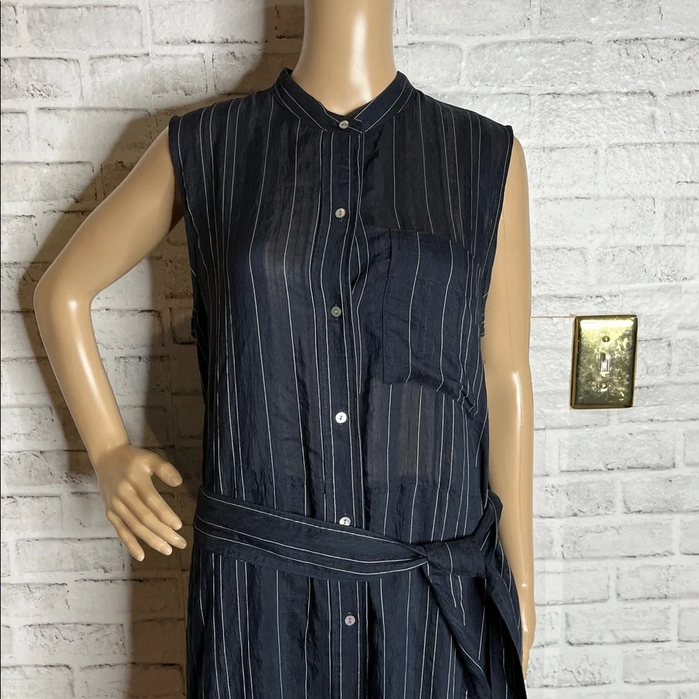 Vince drapey stripe shirtdress - Picture 3 of 12
